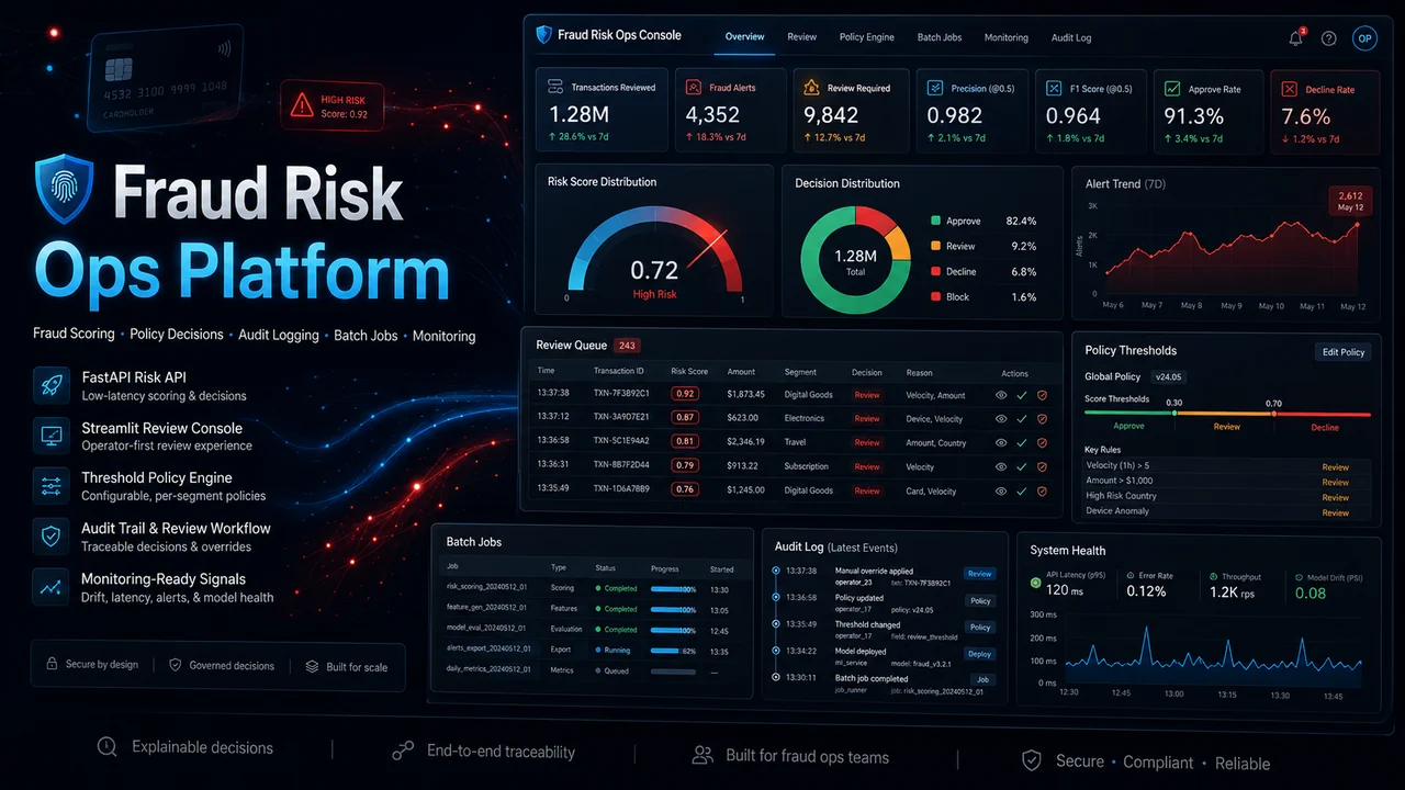 Fraud Risk Ops Platform