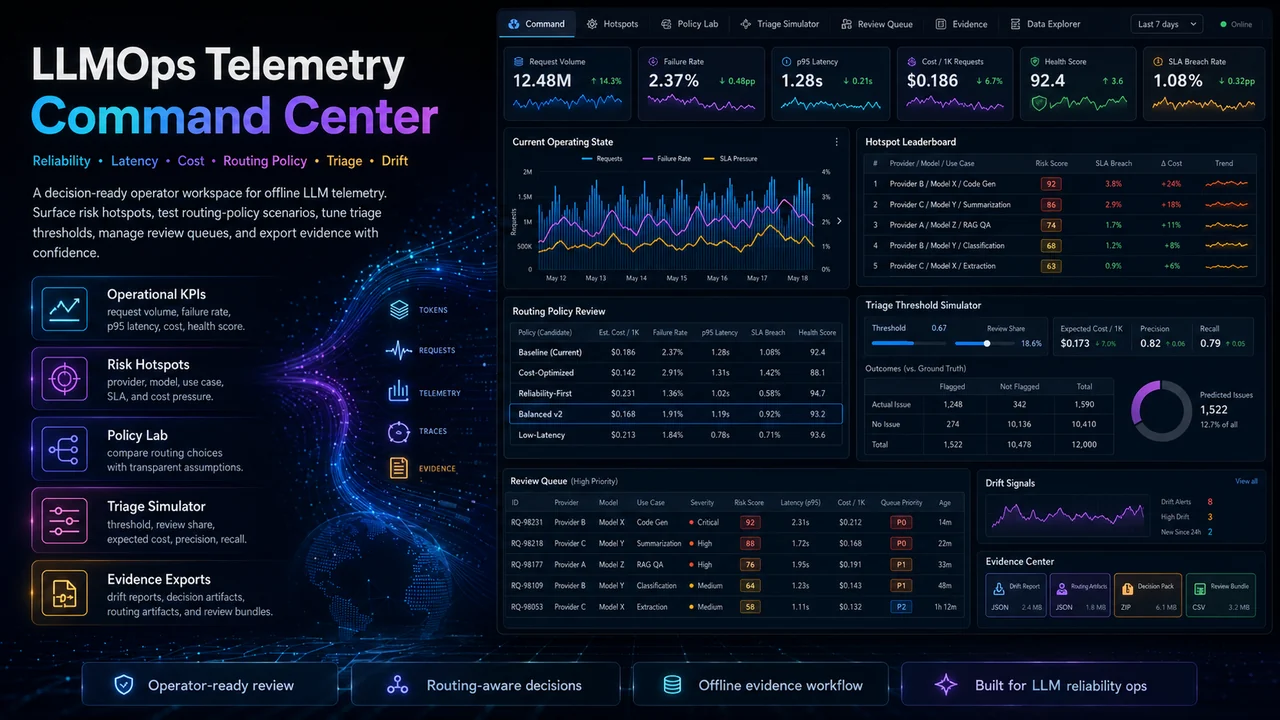 LLMOps Telemetry Command Center